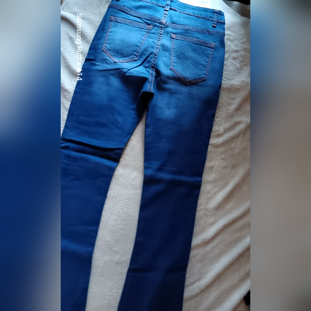 Unknown Brand, Size S, Blue Jeans, Whiskers